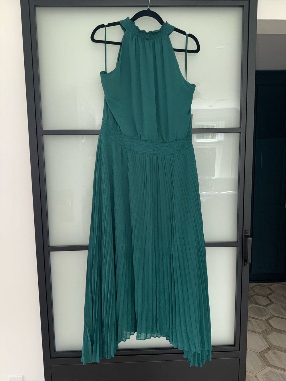 White House Black Market High-Low Halter Dress